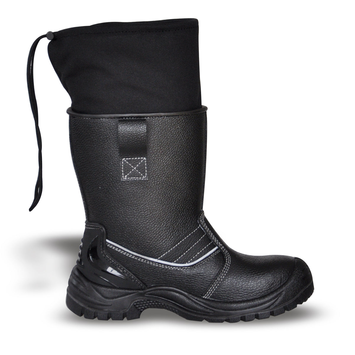 WG-9012 High-Cut Cow Leather Safety Boots – Steel Toe & Steel Plate