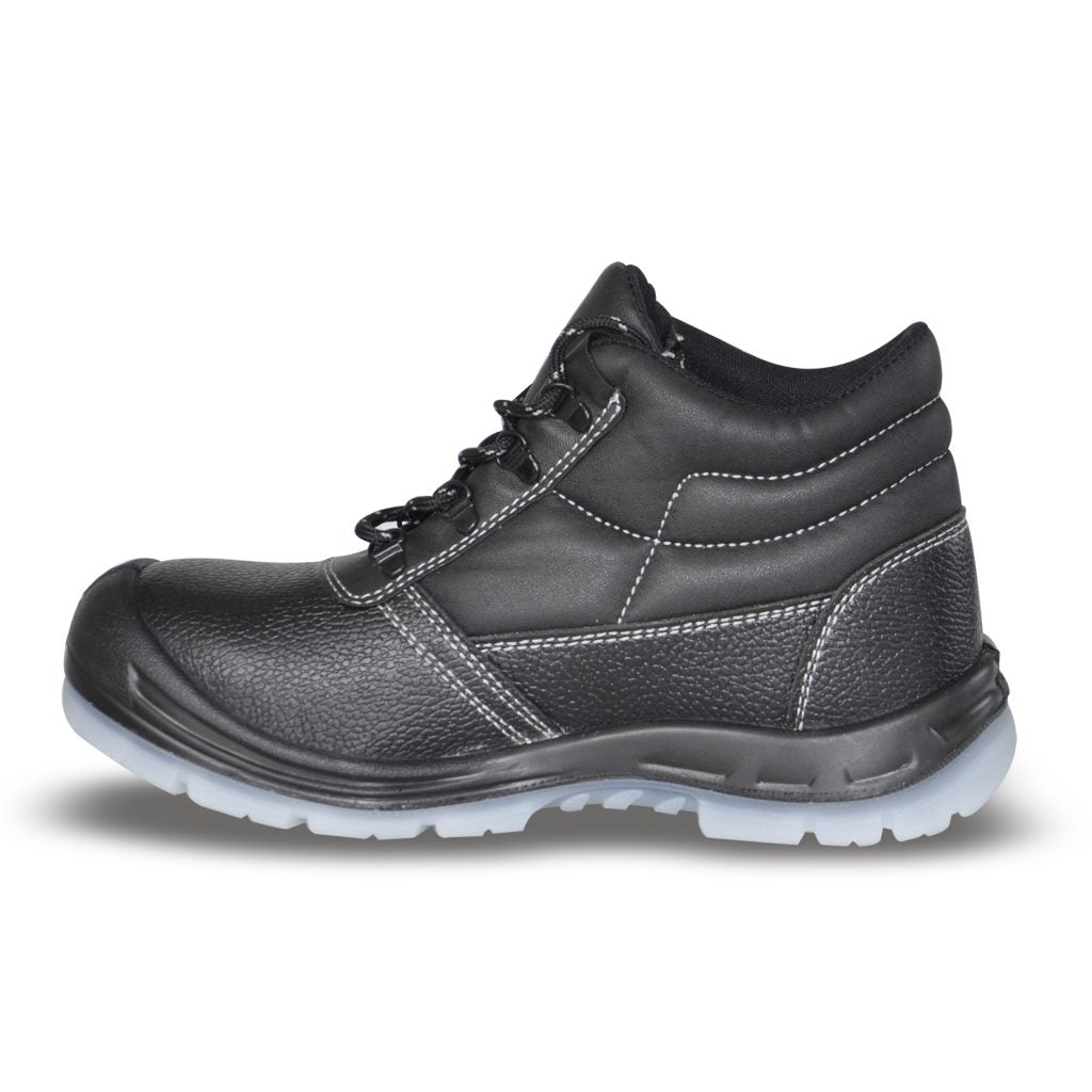 WG-656 Full Grain Leather Middle-Cut Safety Boots – Composite Toe & Anti-Puncture