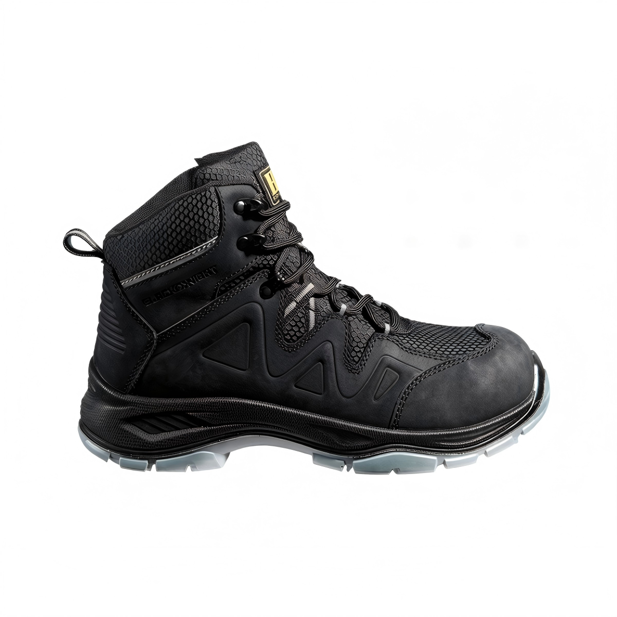 SSS2252/S3 Black Leather Safety Shoes