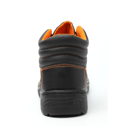 WG-517 Genuine Leather Mid-Cut Safety Shoes – Steel Toe & Steel Plate, SBP/S1P Certified