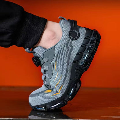 HJ-315 Flyknit Steel Toe Work Shoes with BOA Closure - Stab-Resistant Safety Sneakers