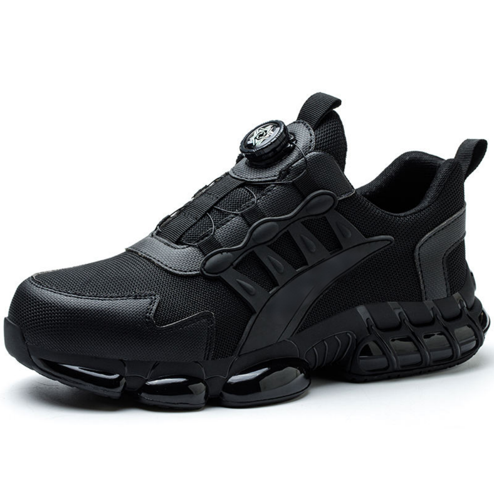 HJ-320 Flyknit Steel Toe Work Shoes with BOA Closure - Stab-Resistant Safety Sneakers