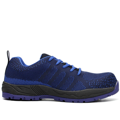 WG-128 Flyknit Safety Shoes – Steel Toe Cap, Breathable & Anti-Static