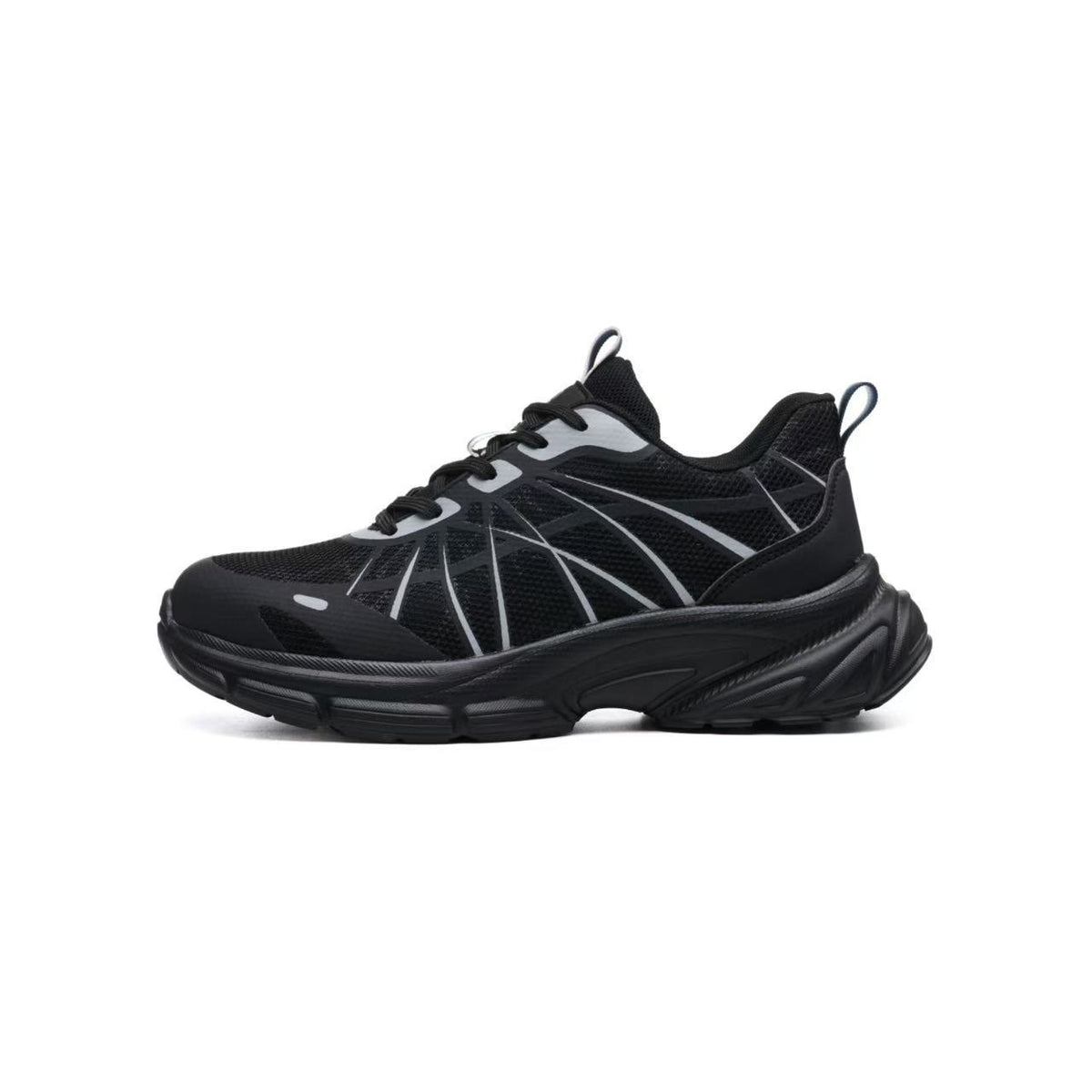 HJ-386 Flyknit Steel Toe Work Shoes - Impact & Stab-Resistant Safety Sneakers