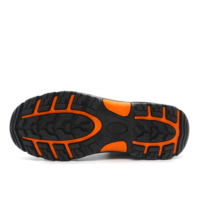 HJ-627 Black Leather Safety Work Shoes | Steel Toe & Steel Sole