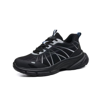HJ-386 Flyknit Steel Toe Work Shoes - Impact & Stab-Resistant Safety Sneakers