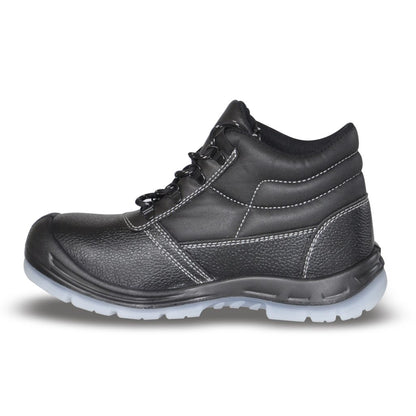WG-656 Full Grain Leather Middle-Cut Safety Boots – Composite Toe & Anti-Puncture