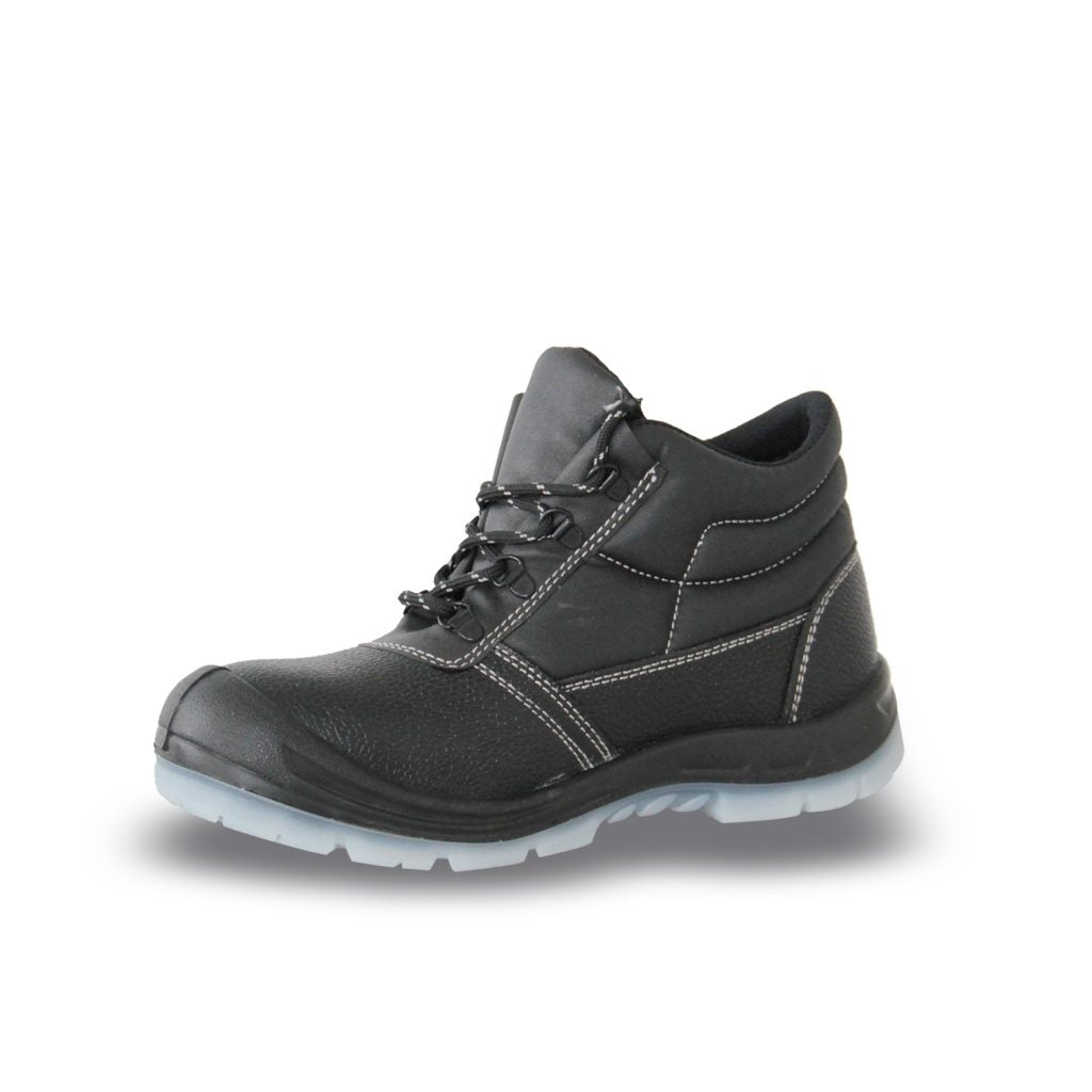 WG-656 Full Grain Leather Middle-Cut Safety Boots – Composite Toe & Anti-Puncture
