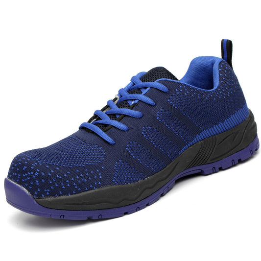WG-128 Flyknit Safety Shoes – Steel Toe Cap, Breathable & Anti-Static