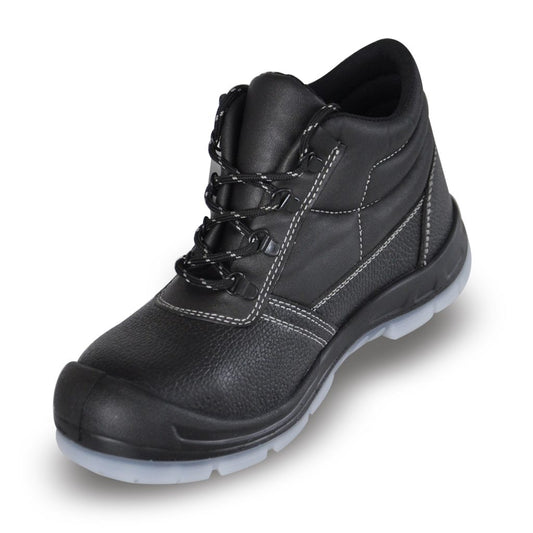 WG-656 Full Grain Leather Middle-Cut Safety Boots – Composite Toe & Anti-Puncture